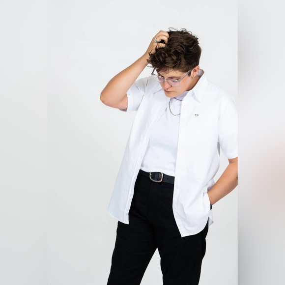 WHITE OXFORD SHIRT - Picture 4 of 5